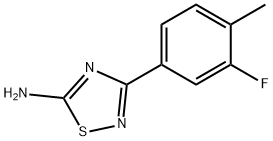 3-(3-fluoro-4-methylphenyl)-1,2,4-thiadiazol-5-ylamine Struktur