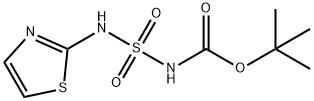 tert-butyl 2,2-dioxo-3-(1,3-thiazol-2-yl)-2lambda~6~-diazathiane-1-carboxylate Struktur