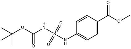 tert-butyl 3-[4-(methoxycarbonyl)phenyl]-2,2-dioxo-2lambda~6~-diazathiane-1-carboxylate Struktur