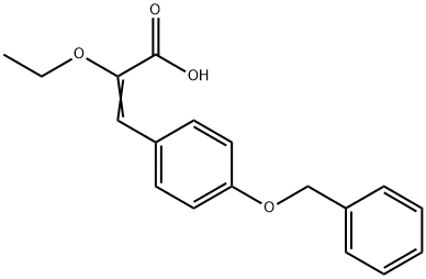 3-(4-BENZYLOXYPHENYL)-2-ETHOXYACRYLIC ACID Struktur