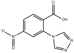 4-Nitro-2-(4H-1,2,4-triazol-4-yl)benzoic acid Struktur