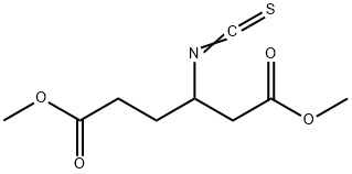 Dimethyl 3-isothiocyanatohexanedioate Struktur