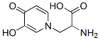 2-amino-3-(3-hydroxy-4-oxo-pyridin-1-yl)propanoic acid Struktur