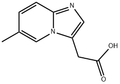 6-METHYL-IMIDAZO [1,2-A] PYRIDINE-3-ACETIC ACID Struktur