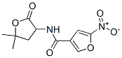 N-(5,5-Dimethyl-2-oxotetrahydrofuran-3-yl)-5-nitro-3-furancarboxamide Struktur