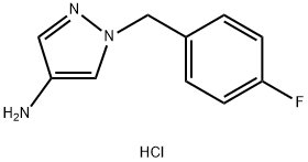 1-(4-Fluoro-benzyl)-1H-pyrazol-4-ylaminehydrochloride Struktur