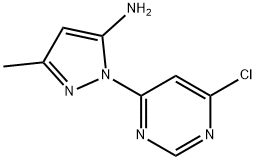 1-(6-chloropyrimidin-4-yl)-3-methyl-1H-pyrazol-5-amine Struktur