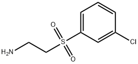 ETHANAMINE,2-[(3-CHLOROPHENYL)SULFONYL]- Struktur