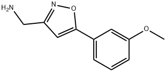 1-[5-(3-methoxyphenyl)-3-isoxazolyl]methanamine(SALTDATA: HCl) Struktur