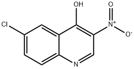 6-CHLORO-3-NITROQUINOLIN-4-OL
 Struktur