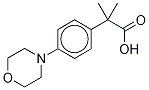 α,α-Dimethyl-4-(4-morpholinyl)benzeneacetic Acid Struktur