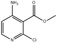 3-Pyridinecarboxylic acid, 4-aMino-2-chloro-, Methyl ester Struktur