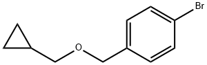 1-Bromo-4-[(cyclopropylmethoxy)methyl]benzene Struktur