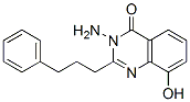 4(3H)-Quinazolinone,  3-amino-8-hydroxy-2-(3-phenylpropyl)- Struktur