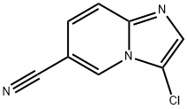 IMidazo[1,2-a]pyridine-6-carbonitrile, 3-chloro- Struktur