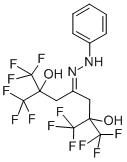 1,1,1,7,7,7-Hexafluoro-2,6-dihydroxy-2,6-bis(trifluoromethyl)-heptan-4 -one, phenyl hydrazone Struktur