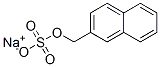 sodium 2-(sulfonatooxymethyl)naphthalene Struktur