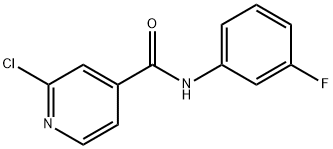 2-chloro-N-(3-fluorophenyl)pyridine-4-carboxamide Struktur