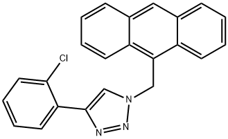 1-(9-ANTHRACENYLMETHYL)-4-(2-CHLORO-PHENYL)-1H-[1,2,3]TRIAZOLE Struktur