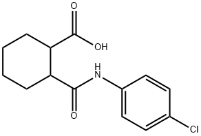 2-(N-(4-CHLOROPHENYL)CARBAMOYL)CYCLOHEXANECARBOXYLIC ACID Struktur