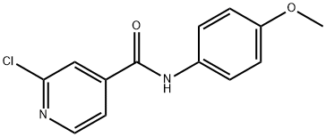 2-chloro-N-(4-methoxyphenyl)pyridine-4-carboxamide Struktur