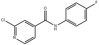 2-chloro-N-(4-fluorophenyl)pyridine-4-carboxamide Struktur