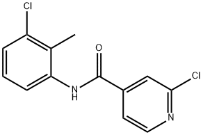 2-chloro-N-(3-chloro-2-methylphenyl)pyridine-4-carboxamide Struktur