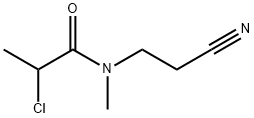 2-chloro-N-(2-cyanoethyl)-N-methylpropanamide Struktur