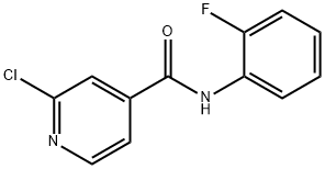 2-chloro-N-(2-fluorophenyl)pyridine-4-carboxamide Struktur