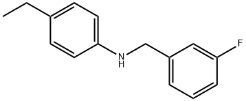 4-Ethyl-N-(3-fluorobenzyl)aniline, 97% Struktur