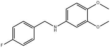 3,4-DiMethoxy-N-(4-fluorobenzyl)aniline, 97% Struktur