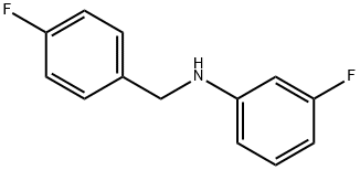 3-Fluoro-N-(4-fluorobenzyl)aniline, 97% Struktur