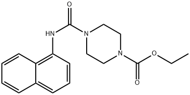 1-Carboethoxy-4-(1-naphthylcarbamyl)piperazine Struktur