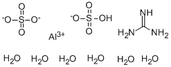 SULFURIC ACID, ALUMINUM SALT, COMPOUND WITH GUANIDINE (2:1:1), HEXAHYDRATE Struktur