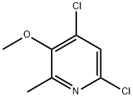 4,6-dichloro-3-methoxy-2-methyl-pyridine Struktur