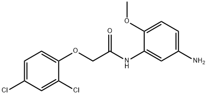 N-(5-Amino-2-methoxyphenyl)-2-(2,4-dichlorophenoxy)acetamide Struktur