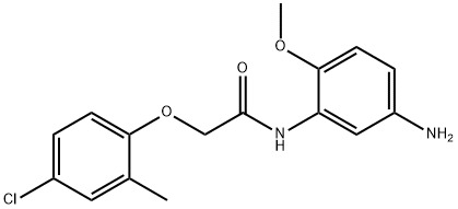 N-(5-Amino-2-methoxyphenyl)-2-(4-chloro-2-methylphenoxy)acetamide Struktur