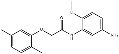 N-(5-Amino-2-methoxyphenyl)-2-(2,5-dimethylphenoxy)acetamide Struktur