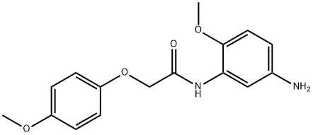 N-(5-Amino-2-methoxyphenyl)-2-(4-methoxyphenoxy)-acetamide Struktur