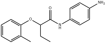 N-(4-Aminophenyl)-2-(2-methylphenoxy)butanamide Struktur