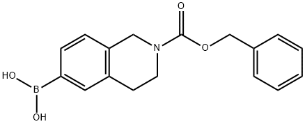 BENZYL 6-(4,4,5,5-TETRAMETHYL-1,3,2-DIOXABOROLAN-2-YL)-3,4-DIHYDROISOQUINOLINE-2(1H)-CARBOXYLATE Struktur