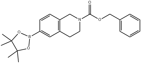 benzyl 3,4-dihydro-6-(4,4,5,5-tetramethyl-1,3,2-dioxaborolan-2-yl)isoquinoline-2(1H)-carboxylate Struktur