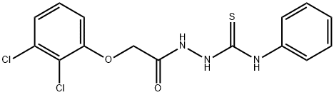 2-[2-(2,3-dichlorophenoxy)acetyl]-N-phenyl-1-hydrazinecarbothioamide Struktur