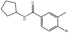 4-Bromo-N-cyclopentyl-3-methylbenzamide Struktur