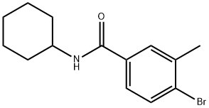 N-Cyclohexyl-4-bromo-3-methylbenzamide Struktur