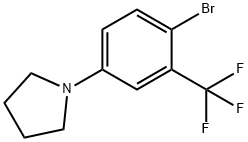 1-(4-Bromo-3-(trifluoromethyl)phenyl)pyrrolidine Struktur