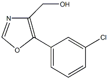 5-(3-Chlorophenyl)-4-hydroxymethyloxazole Struktur