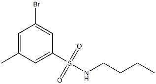 3-BroMo-N-butyl-5-MethylbenzenesulfonaMide Struktur