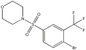 4-(4-BroMo-3-(trifluoroMethyl)phenylsulfonyl)Morpholine Struktur