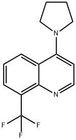 4-(Pyrrolidin-1-yl)-8-(trifluoroMethyl)quinoline Struktur